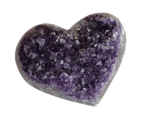 AMETHYST Drusenstück herzförmig