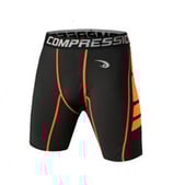 VANSYDICAL COMPRESSION SHORTS BLACK/ORANGE (Gr. M)