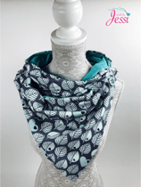 Wéckelschal donkelgro