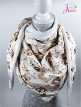 Dräiecksschal XL Bambi