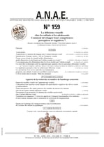 ANAE N° 159 - La déficience visuelle chez les enfants et les adolescents
