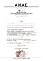 ANAE N°166 - De l'oral vers l'écrit : particularités et prises en charge des enfants au développement atypique