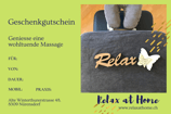 Gutschein für Massagen im Studio Bassersdorf