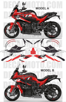 グラフィックステッカー S1000 XR 20- TRIBUTE M1000XR RED