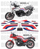 グラフィックステッカー GPZ 1100 ZX 1983