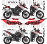 グラフィックステッカー TRK 702 X FRONT KIT SIGN WHITE