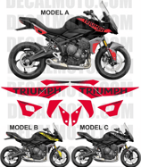 グラフィックステッカー タイガー 660 SPORT SIGN BLACK