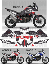 グラフィックステッカー アフリカツイン CRF1100L 2024 - ISOIPSE