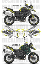 グラフィックステッカー TRK 702 X ADVENTURE WORLD GREY GREEN