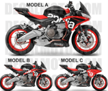 グラフィックステッカー TUONO 660 SIGN CONCEPT BLACK