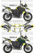 グラフィックステッカー TRK 702 X ADVENTURE TOURER GREY GREEN