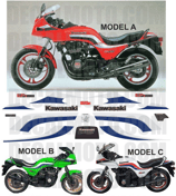 グラフィックステッカー GPZ 750 1983