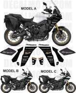 グラフィックステッカー TRACER 9 FACTORY RACING EASY WHITE