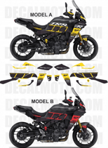 グラフィックステッカー TRACER 9 GT FACTORY RACING TECH CAMO SE