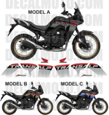 グラフィックステッカー TRANSALP XL 750 2025 BLACK