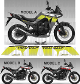 グラフィックステッカー TRANSALP XL 750 2023 GREY DECAL WHITE