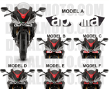 グラフィックステッカー RS660 ALI WING BLACK