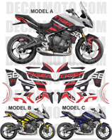 グラフィックステッカー タイガー 660 SPORT TRIBUTE WHITE PRO