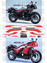 グラフィックステッカー GPZ 750 F ZX