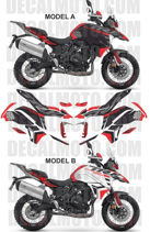 グラフィックステッカー TRK 702 X ADVENTURE TOURER WHITE