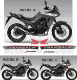 グラフィックステッカー TRANSALP XL 750 2023 GREY