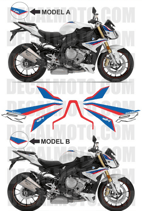 グラフィックステッカー S1000R 2017 - 2020 WHITE HP MOTORSPORT