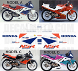 グラフィックステッカー NSR 125 R RK 1989 JC20