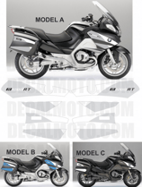 グラフィックステッカー R1200 RT 2010 - 2013 BLACK SPECIAL EDITION