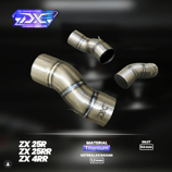 DX GENERATION ZX-25R ZX-4R LINK PIPE TITANIUM