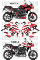 グラフィックステッカー タイガー 1050 SPORT RACING PRO 2013 - 2021 RED