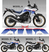 グラフィックステッカー TRANSALP XL 750 2023 WHITE