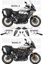 グラフィックステッカー TRACER 9 GT FACTORY RACING WHITE GOLD