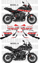 グラフィックステッカー TRACER 9 GT ANNIVERSARY BLACK