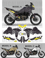 グラフィックステッカー アフリカツイン CRF1100L 2024 - SIGN MONOCOLOR