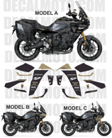 グラフィックステッカー TRACER 9 GT + RACING POWER GREY