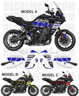 グラフィックステッカー TRACER 9 GT FACTORY RACING BLACK 23