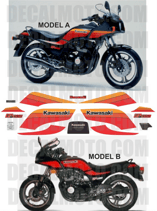 グラフィックステッカー GPZ 550 1986 - 1989