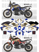 グラフィックステッカー F900GS RALLYE DESERT COLOR