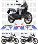 グラフィックステッカー TRANSALP XL 750 2025 WHITE