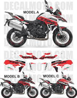 グラフィックステッカー TRK 702 X SIGN WHITE