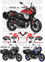 グラフィックステッカー TRACER 7 700 2022 FACTORY RACING GT