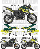 グラフィックステッカー TRK 702 X SIGN GREEN