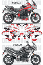 グラフィックステッカー タイガー 1050 SPORT RACING PRO 2013 - 2021 GREY