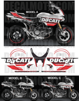 グラフィックステッカー ムルティストラーダ 620 1000 1100 TRIBUTE WHITE