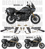 グラフィックステッカー TRACER 9 GT + FACTORY RACING POWER GREY EASY