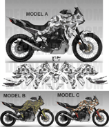 グラフィックステッカー TRANSALP XL 750 KAMO