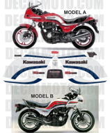 グラフィックステッカー GPZ 750 1984