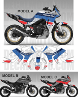 グラフィックステッカー TRANSALP XL 750 RALLY TOURING