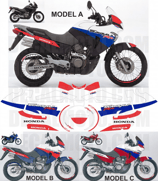 グラフィックステッカー TRANSALP XL 650 V RALLY BLACK BLUE RED