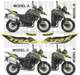 グラフィックステッカー TRK 702 X FRONT KIT GREY